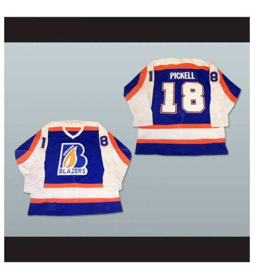 Custom WHL Kamloops Blazers 1987 04 Road Hockey Jersey Blue